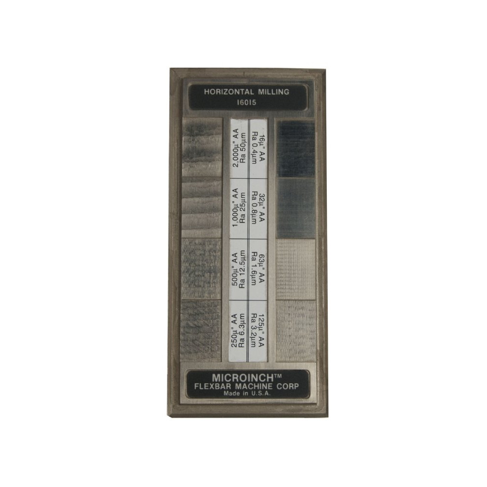 Surface Roughness Comparator Horizontal Milling 8 Specimens Flexbar 16015